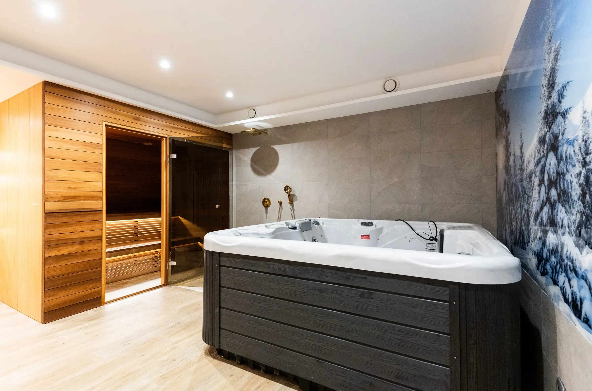 Wellness prostor s jacuzzijem u Hillmax Residence